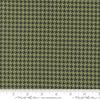 Image of the Home Sweet Haunt Houndstooth Green quilting cotton fabric by Moda Fabrics. Features houndstooth on a green background. Cute Little Fabric Shop