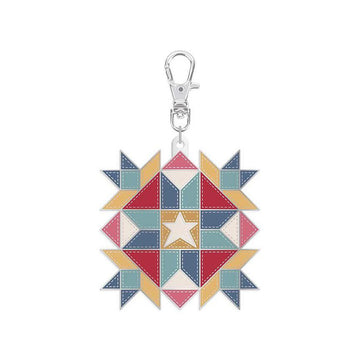 Lori Holt Enamel Happy Charm ST-40879 Star - Riley Blake Designs - Approximately 1 3/4" x 2"