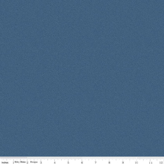 Americana Lightweight Denim DN16106 Blue - Riley Blake Designs - Lori Holt - 4.5 Ounce Cotton Twill Denim - Quilting Cotton Fabric