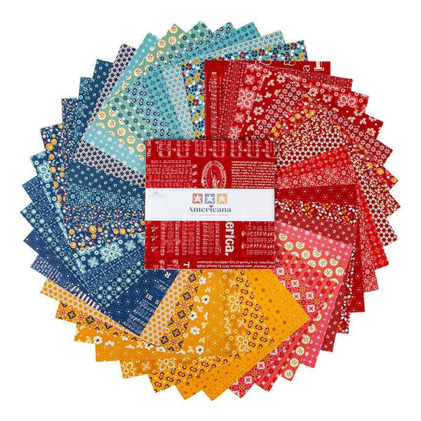 SALE Americana Layer Cake 10" Stacker Bundle by Lori Holt - Riley Blake Designs - 42 piece Precut Pre cut - Quilting Cotton Fabric