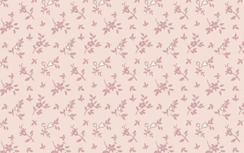 9" End of Bolt - SALE Exquisite Stems C10705 Blush - Riley Blake Designs - Floral Pink Flowers on Pink - Quilting Cotton Fabric