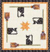 DEAL Driver's Ed Quilt PATTERN P157 - Sandy Gervais - Riley Blake Design - INSTRUCTIONS Only - Halloween Witch Broom Cats