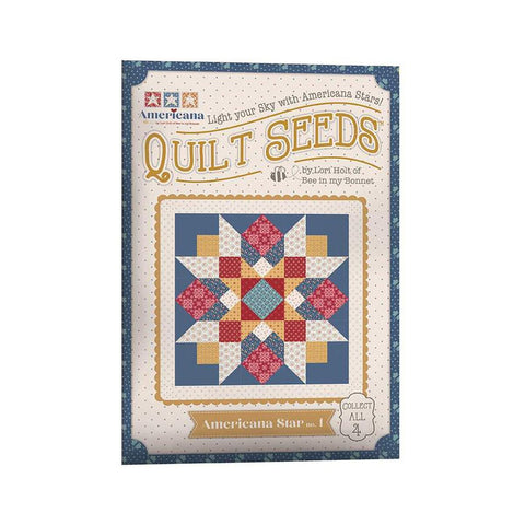 SALE Americana Quilt Seeds PATTERN ST-40890 No. 1 - Lori Holt - Riley Blake - Instructions Only - Paper Pattern Included - Piecing Patriotic