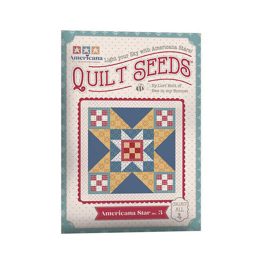 SALE Americana Quilt Seeds PATTERN ST-40892 No. 3 - Lori Holt - Riley Blake - Instructions Only - Paper Pattern Included - Piecing Patriotic