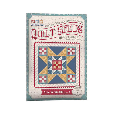 SALE Americana Quilt Seeds PATTERN ST-40892 No. 3 - Lori Holt - Riley Blake - Instructions Only - Paper Pattern Included - Piecing Patriotic