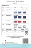 All American Quilt Pattern ISE-291 - Its Sew Emma - Moda Fabrics - INSTRUCTIONS Only - Fat Quarter Friendly