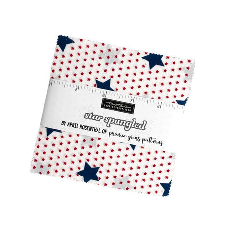 Star Spangled Charm Pack 5" Stacker Bundle - Moda Fabrics - 42 piece Precut Pre cut - Floral Flowers - Quilting Cotton Fabric