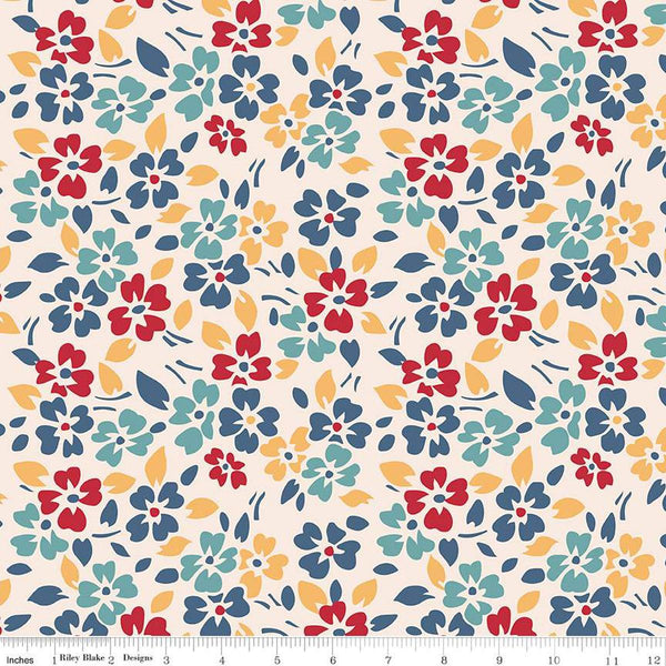 3 yard cut- SALE Americana Glory WIDE BACK WB16105 Multi - Riley Blake Designs - 107/108" Wide - Quilting Cotton Fabric