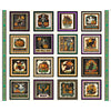 SALE Happy Haunting Halloween Character Picture Panel 31043 Multi X - QT Fabrics - Spooky Costumes Pumpkins - Quilting Cotton Fabric