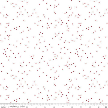 SALE Blossom Red on White - Riley Blake Designs - Quilting Cotton Fabric