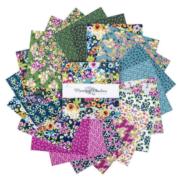 Morning Meadow Layer Cake 10" Stacker Bundle - Riley Blake Designs - 42 piece Precut Pre cut - Floral - Quilting Cotton Fabric