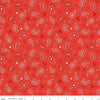 FLANNEL Lil Buckaroos Paisley F16021 Red - Riley Blake Designs - Bandana Star Paisley Horseshoe - FLANNEL Cotton Fabric