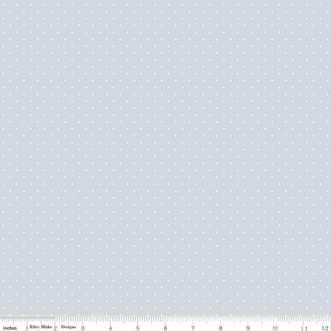 SALE FLANNEL Dots F16028 Baby Blue - Riley Blake Designs - Small Dots Spots Circles - FLANNEL Cotton Fabric