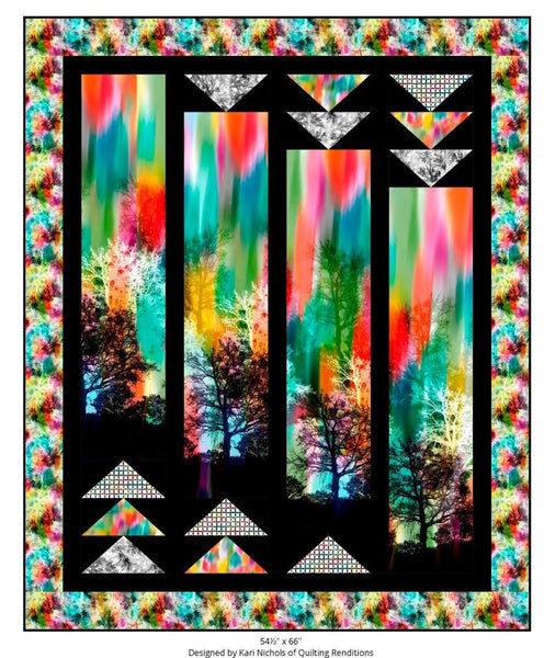 Ingots digital quilt top by Kari Nichols - Tree Dance - QT Fabrics - Digital Quilt Top - Quilting Cotton