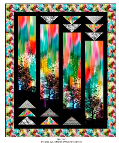 Ingots digital quilt top by Kari Nichols - Tree Dance - QT Fabrics - Digital Quilt Top - Quilting Cotton