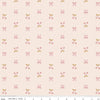 Image of the Sunsetridge Scissors Blush quilting cotton fabric by Minki Kim for Riley Blake Designs. Features pixels on a pink background. Cute Little Fabric Shop
