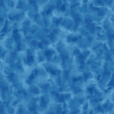 Image of the Color Dance Color Dance Blender quilting cotton fabric by QT Fabrics. Features abstract streaks on a blue background. Cute Little Fabric Shop