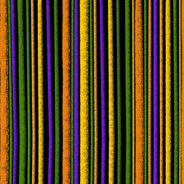 Image of the Steampunk Halloween 3 Stripe Black quilting cotton fabric. Features halloween stripes on a black background. Cute Little Fabric Shop