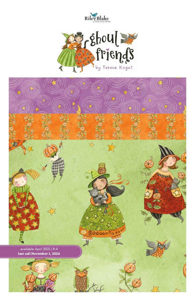 SALE Ghoul Friends Charm Pack 5" Stacker Bundle - Riley Blake Designs - 42 piece Precut Pre cut - Halloween - Quilting Cotton Fabric