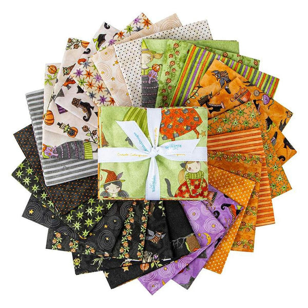SALE Ghoul Friends Fat Quarter Bundle 24 pieces - Riley Blake Designs - Pre cut Precut - Halloween - Quilting Cotton Fabric