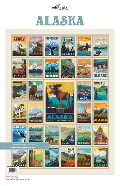 Alaska Charm Pack 5" Stacker Bundle - Riley Blake Designs - 42 piece Precut - National Parks - Quilting Cotton - Licensed Product