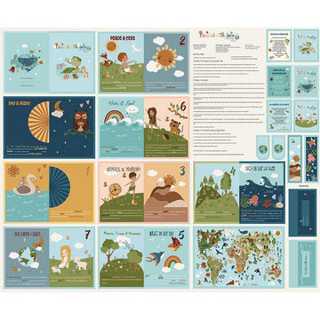 Created with Love Soft Panel P15978 - Riley Blake Designs - Created with Love Soft Book - Quilting Cotton Fabric