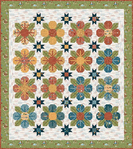 SALE Bloom Where You Are Planted Quilt PATTERN P177 by Jennifer Long - Riley Blake Designs - Instructions Only - Fat Quarter Friendly