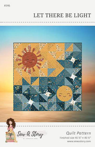 SALE Let There Be Light Quilt PATTERN P177 by Jennifer Long - Riley Blake Designs - Instructions Only - Fat Quarter Friendly