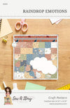 SALE Raindrop Emotions Pouch Quilt PATTERN P177 - Jennifer Long - Riley Blake Designs - Instructions Only - Three Sizes