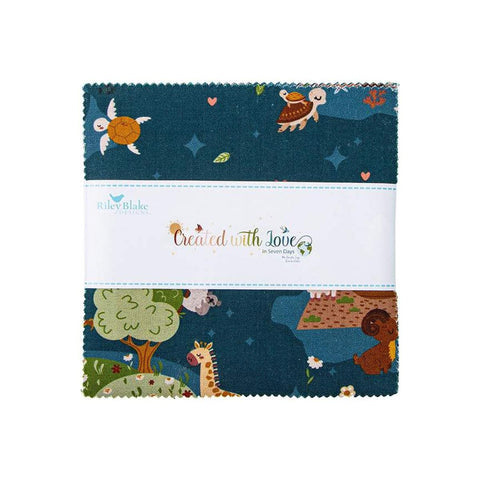 SALE Created With Love Charm Pack 5" Stacker Bundle - Riley Blake Designs - 42 piece Precut Pre cut - Animals - Quilting Cotton Fabric