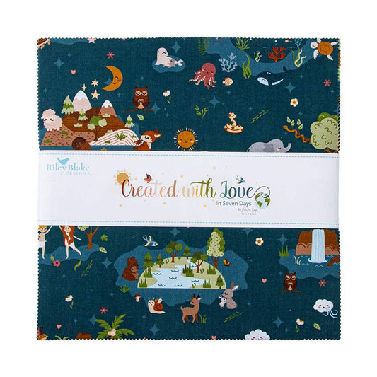 Curated With Love 10" Stacker 42-piece Precut Bundle - Riley Blake Quilting Cotton Fabric