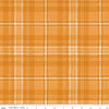 Image of the Costume Maker's Act II Plaid Orange quilting cotton fabric. Features plaid on an orange background. Cute Little Fabric Shop