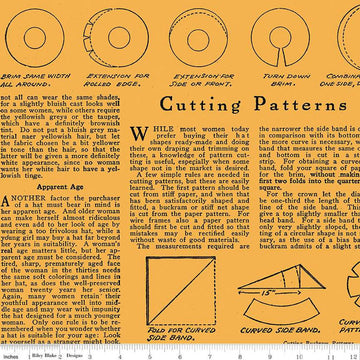 Image of the Costume Maker's Act II Hat How to Text Orange quilting cotton fabric. Features rulers on an orange background. Cute Little Fabric Shop
