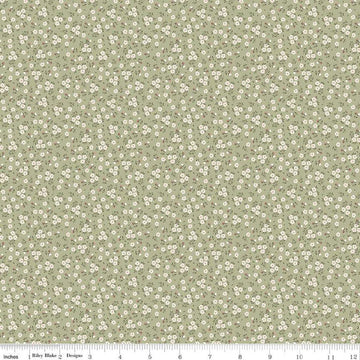 Anne of Green Gables Ditsy Sage C16126-SAGE - Riley Blake - Quilting Cotton - Licensed Product
