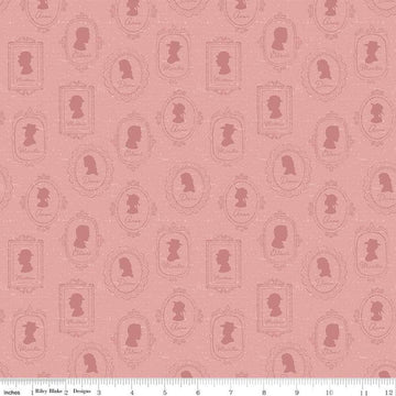 DEAL Anne of Green Gables Silhouettes C16123 Rose - Riley Blake Designs - Portraits Characters - Quilting Cotton Fabric - Licensed Product