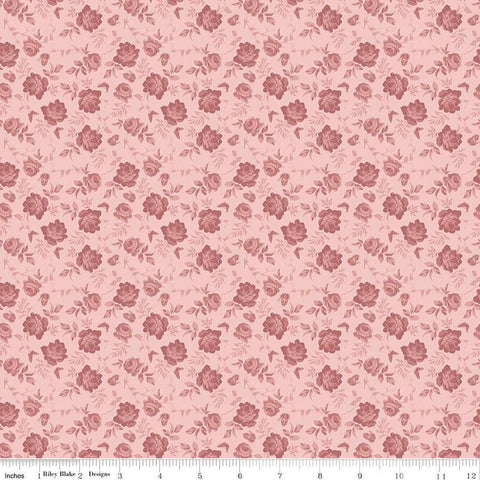 SALE Anne of Green Gables Tone-on-Tone C16125 Pink - Riley Blake Designs - Butterflies Floral - Quilting Cotton Fabric - Licensed Product