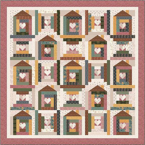 SALE Feels Like Home Quilt PATTERN P042 by Amber Johnson - Riley Blake Designs - INSTRUCTIONS Only - Traditional and Paper Piecing