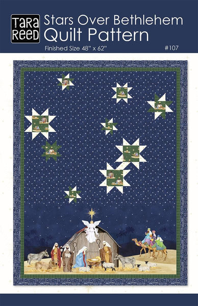 Stars Over Bethlehem Quilt PATTERN P239 by Tara Reed Quilts - Riley Blake Design - INSTRUCTIONS Only - Fat Quarter Friendly