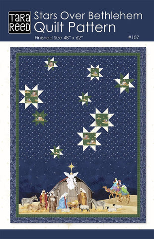Stars Over Bethlehem Quilt PATTERN P239 by Tara Reed Quilts - Riley Blake Design - INSTRUCTIONS Only - Fat Quarter Friendly