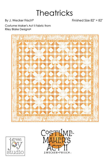 SALE Theatricks Quilt PATTERN P120 - J. Wecker Frisch - Riley Blake Designs - INSTRUCTIONS Only - Repeated Quilt Block