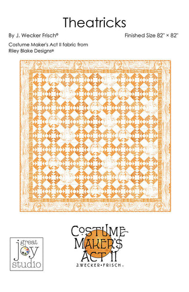 SALE Theatricks Quilt PATTERN P120 by J. Wecker Frisch - Riley Blake Designs - INSTRUCTIONS Only - Repeated Quilt Block