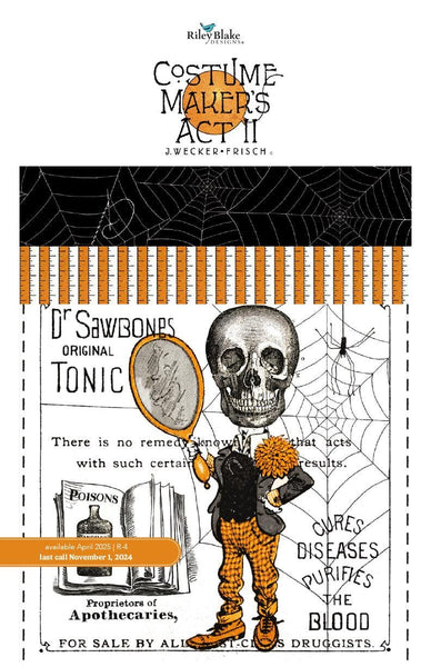 SALE Costume Maker's Act II Fat Quarter Bundle 33 pieces - Riley Blake Designs - Pre cut Precut - Halloween - Quilting Cotton Fabric