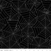 2yd 22" End of Bolt - Costume Maker's Act II Web WIDEBACK WB16017 Black - Riley Blake - 108" - Halloween - Quilting Cotton Fabric