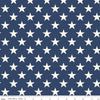 3-Yard cut- SALE Freedom Garden Stars WIDEBACK WB15629 Blue - Riley Blake - 108" - Quilting Cotton Fabric