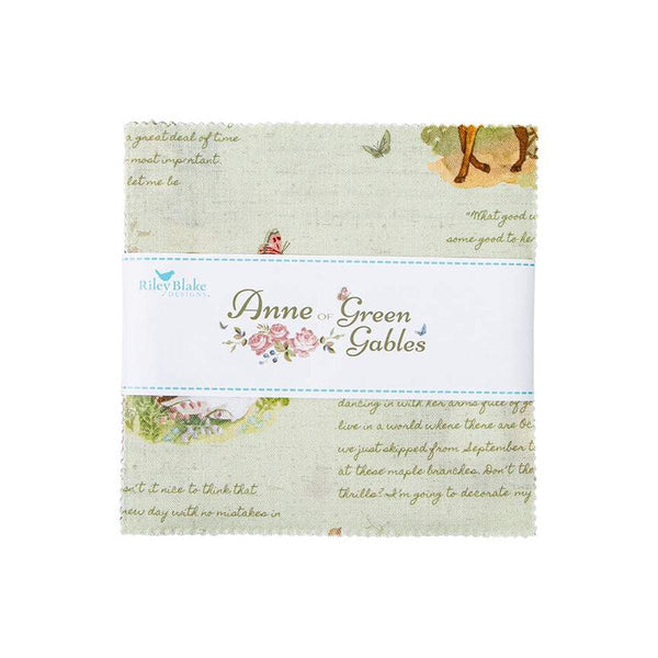 Anne of Green Gables Charm Pack 5" Stacker Bundle - Riley Blake Designs - 42 piece Precut - Quilting Cotton - Licensed Product