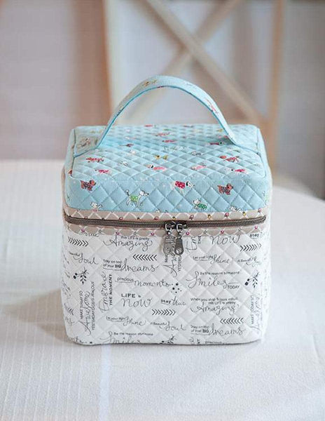 Minki Kim Cutie Cube Bag Project Quilt PATTERN P178 - Riley Blake Designs - INSTRUCTIONS Only - Zipper Bag Project
