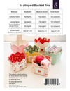 Minki Kim Scalloped Basket Trio Bag Project Quilt PATTERN P178 - Riley Blake Designs - INSTRUCTIONS Only - Three Sizes