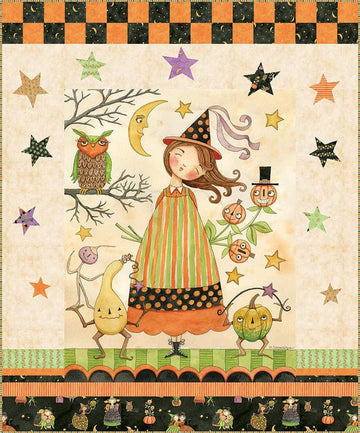 Ghoul Friends Panel Quilt Kit KT-16050 - Riley Blake Designs - Box Pattern Fabric - Halloween - Quilting Cotton Fabric