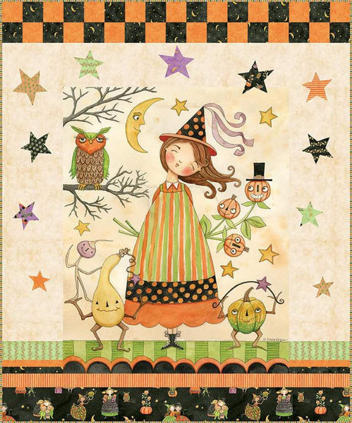 SALE Ghoul Friends Panel Quilt Kit KT-16050 - Riley Blake Designs - Box Pattern Fabric - Halloween - Quilting Cotton Fabric
