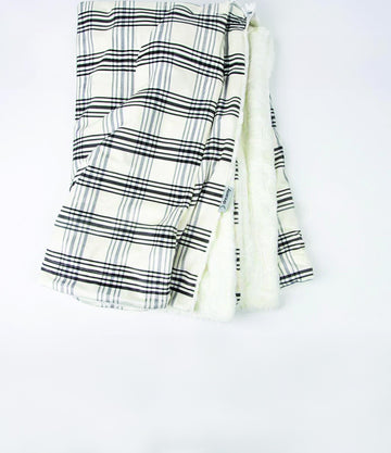 SALE Black & Cream Plaid Minky Blanket - MB1010 - Riley Blake Designs - Prepackaged Dreamy Minky Blanket